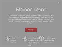 Tablet Screenshot of maroonloans.com